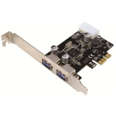 Card PCI-Express 1x Adaptor la 2x USB 3.0, 1x Molex, chipset NEC, LOGILINK (PC0054A) foto