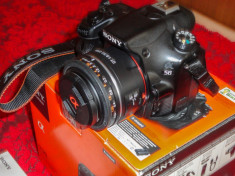 Vand DSRL Sony A58 cu obiectiv 50 mm f1,8 foto