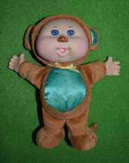 Papusa Cabbage Patch Kids orginala, costum de maimuta, 23 cm, plus, cauciuc foto