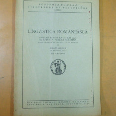Lingvistica romaneasca discurs Iorgu Iordan cu raspuns Th. Capidan 1946 200