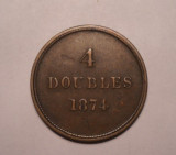 4 Doubles 1874 Guernesey, Europa