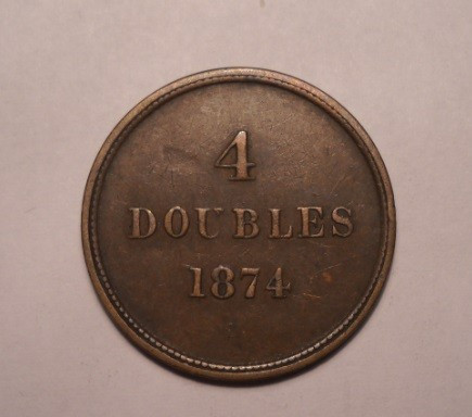 4 Doubles 1874 Guernesey