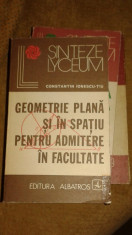 Geometrie plana si in spatiu pentru admitere la facultate foto