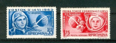 Romania 1963 - COSMOS VOSTOK 5 SI 6, serie nestampilata, F109 foto