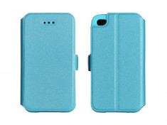 Husa Samsung Galaxy Trend 2 Lite G318 Flip Case Slim Inchidere Magnetica Blue foto