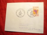 Plic FDC - Olimpiada Iarna Grenoble 1968 Andorra