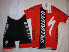 echipament ciclism complet specialized deltaco set pantaloni cu bretele tricou foto