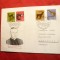 Plic FDC -Fauna - Pro Juventute 1967 Elvetia , 4 val. ,Crucea in relief , PAPA