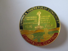 INSIGNA COMITETUL CENTRAL UTC CANALUL DUNARE-MAREA NEAGRA 1976-1984 foto