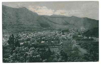 2128 - BRASOV, Panorama - old postcard - used - 1917 foto