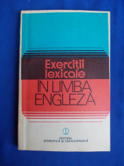 EDITH IAROVICI - EXERCITII LEXICALE IN LIMBA ENGLEZA ( CULEGERE ) - 1981 foto