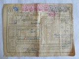 SCRISOARE DE TRASURA MICA IUTEALA CU 12 TIMBRE(FISCALE,AVIATIEI) 1932