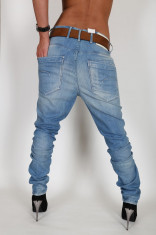 Blugi tur lasat jeans G-Star Low T loose tapered W24 L30(38cm talie) foto