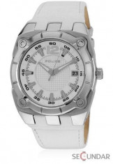 Ceas Police PL 12696JS-01 Marshall Luminous White Leather Date Barbatesc foto