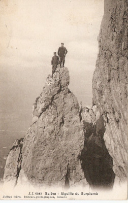 WW1 ALPINISTI LA SALEVE PE VARFUL PISCULUI foto