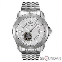 Ceas Bulova 96A100 Automatic Silver Barbatesc foto