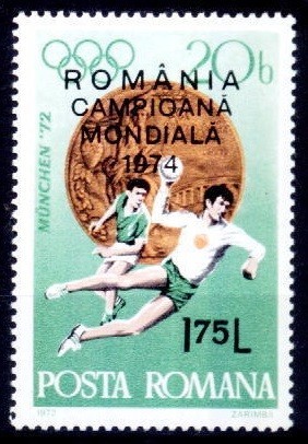 Romania 1974 - cat.nr.2844 Handbal -supratipar