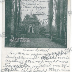 28 - ORSOVA, Park, Litho - old postcard - used - 1900