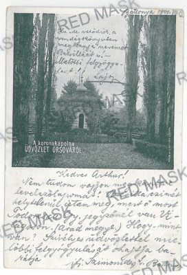 28 - ORSOVA, Park, Litho - old postcard - used - 1900 foto