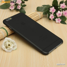Husa iPhone 6 6S Ultra Slim 0.3mm Mata Black foto
