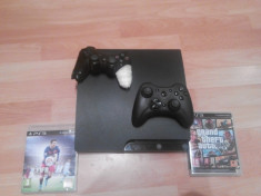 Vand PlayStation 3 + GTA V + FIFA 16 + foto