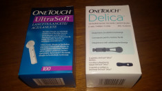 Ace intepat in deget glicemie One touch glucometru Onetouch foto