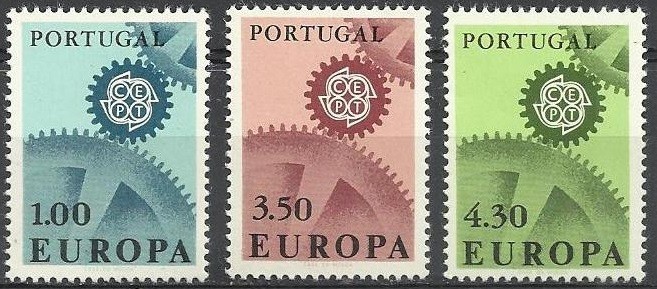 Portugalia 1967 - cat.nr.1007-9 neuzat,perfecta stare