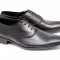 Pantofi negri eleganti barbatesti din piele naturala cu siret mas. 43 - LICHIDARE DE STOC!