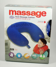 Perna de gat cu vibromasaj Neck Massage Cushion - Usor de folosit! foto