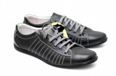 Pantofi barbati sport - casual din piele naturala - Made in Romania foto