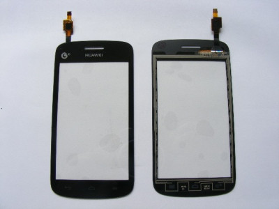 Geam cu Touchscreen Huawei Ascend Y310 Negru Original foto