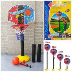 Jucarie cos de baschet pentru copii cu minge si pompa incluse (inaltime maxima 115 cm) foto