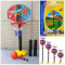 Jucarie cos de baschet pentru copii cu minge si pompa incluse (inaltime maxima 115 cm)