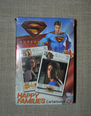 Joc de carti Happy Families, Superman returns, 4 in 1, complet, cu instructiuni foto