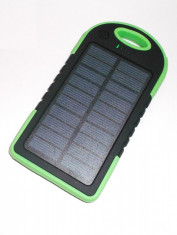 Baterie Solara , Powerbank cu panou solar ( fotovoltaic ) - 5000 mAh foto