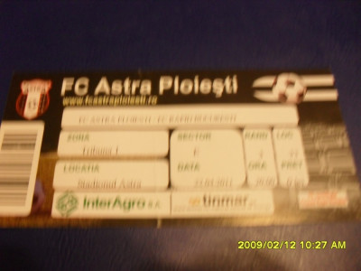 Bilet Astra Ploiesti - Rapid foto