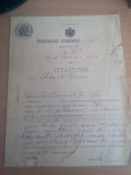 Cumpara ieftin CITATIUNE TRIMISA 1891 DNEI ELISA V. GHICA., Romania pana la 1900, Documente