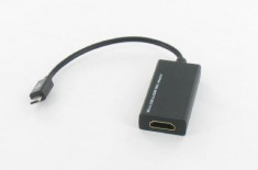 Micro USB Male to HDMI Female MHL Adapter YMA109 foto