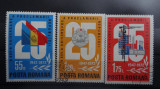 LP813-a XXV-a aniversare a Proclamarii Republicii-Serie completa stampilata 1972, Stampilat