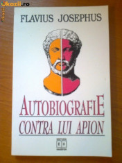 w4 FLAVIUS JOSEPHUS - AUTOBIOGRAFIE CONTRA LUI APION foto