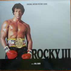 Disc vinil , muzica de Bill Conti din filmul Rocky III , 10 melodii + 2 discuri