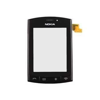 Geam+Touchscreen Nokia Asha 303 (+Rama) Negru Original foto
