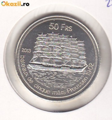bnk mnd Tromelin Islands 50 franci 2013 , unc , corabie foto