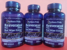RESVERATROL 250 mg, 60 capsule, antioxidant foarte concentrat, cel mai mic pret foto