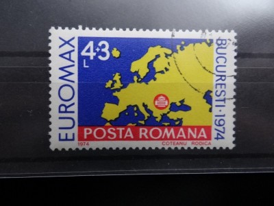 LP856-Expozitie Maximafilie Euromax Bucuresti-serie completa stampilata-1974 foto