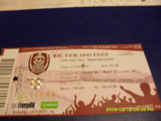 Bilet CFR Cluj . - Rapid foto