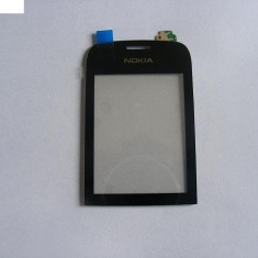 Geam+Touchscreen Nokia Asha 203 Negru Original