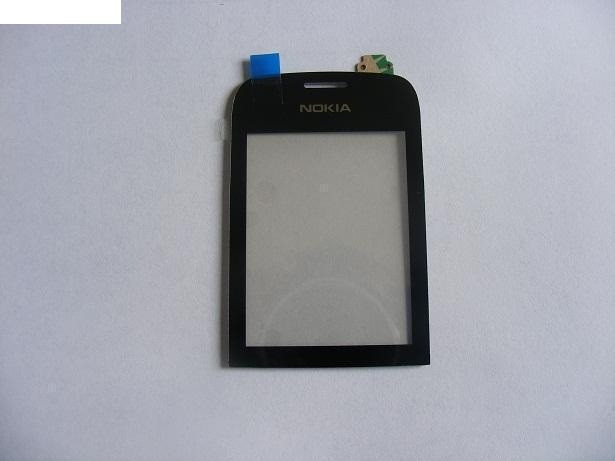 Geam+Touchscreen Nokia Asha 203 Negru Original
