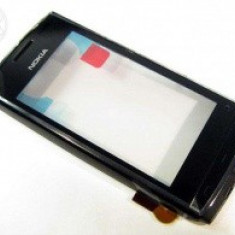 Geam + touchscreen Nokia 500 (+Rama Fata) Negru Original