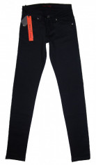 Blugi Skinny Negri - (MARIME: XS) - Talie = 66 CM / Lungime = 100 CM foto